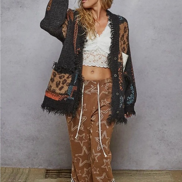 POL Multicolor Patterned Cardigan - Picture 2 of 2